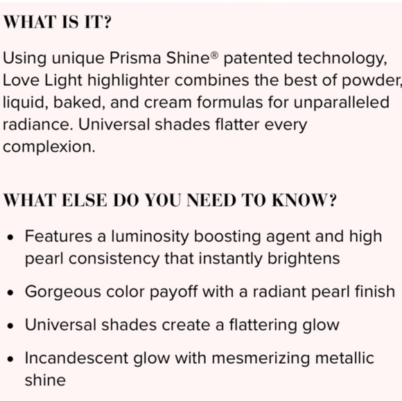 Too Faced Love Light Highlighter Makeup Rose Gold Nwt - Picture 8 of 12